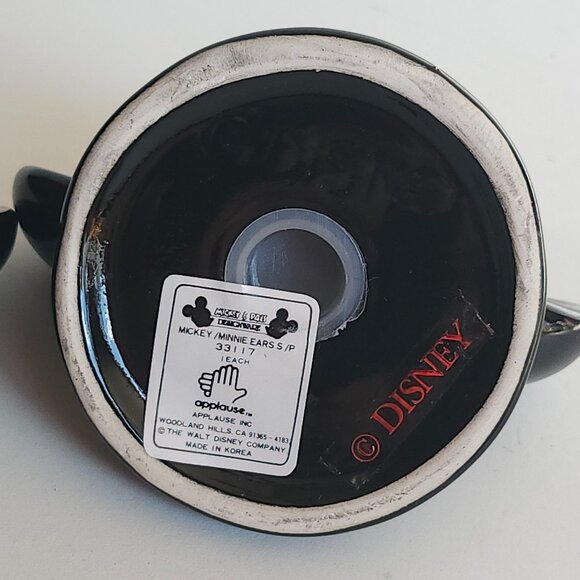 Vintage Disney Minnie & Mickey Mouse Club Salt Pepper Shakers Ear Hat ceramic - Picture 2 of 7